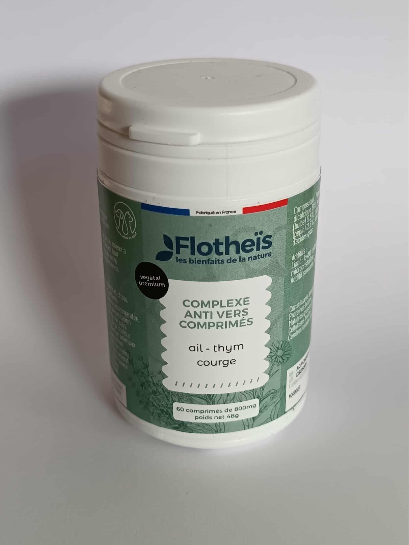 60 comprimés Anti Vers FLOTHEÏS ( Chiens et Chats )
