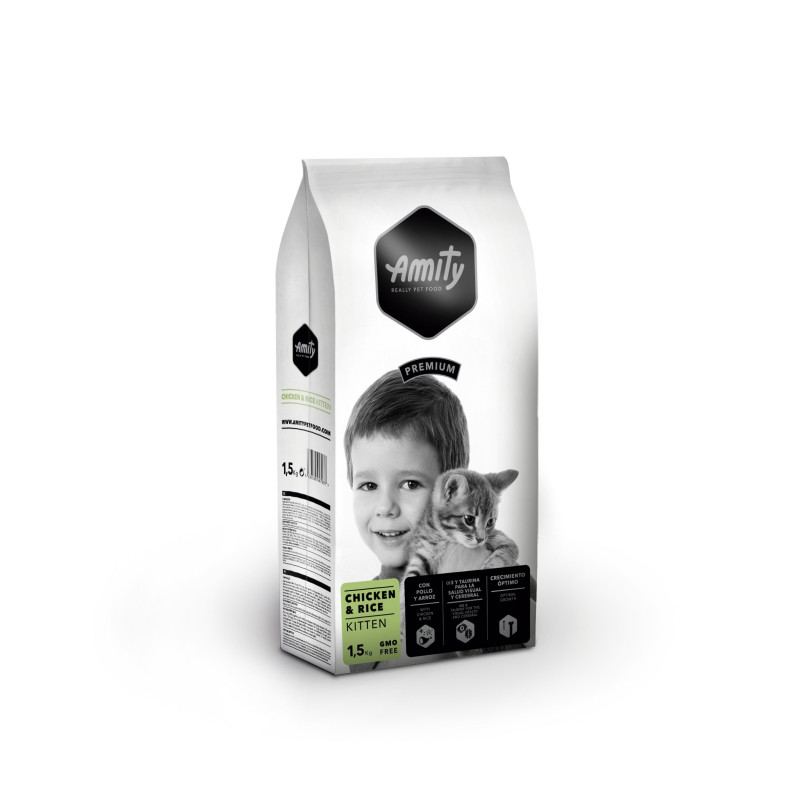 AMITY PREMIUM CHATON POULET & RIZ 1,5kg