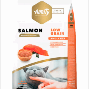 Amity LOW GRAIN super premium saumon chat 7kg