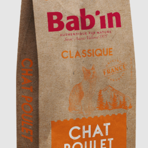 BAB'IN Chat Poulet 14Kg  (convient aussi au chat stérilisés)