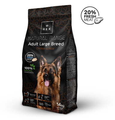 REX Adulte de grande race Poulet et riz 14Kg